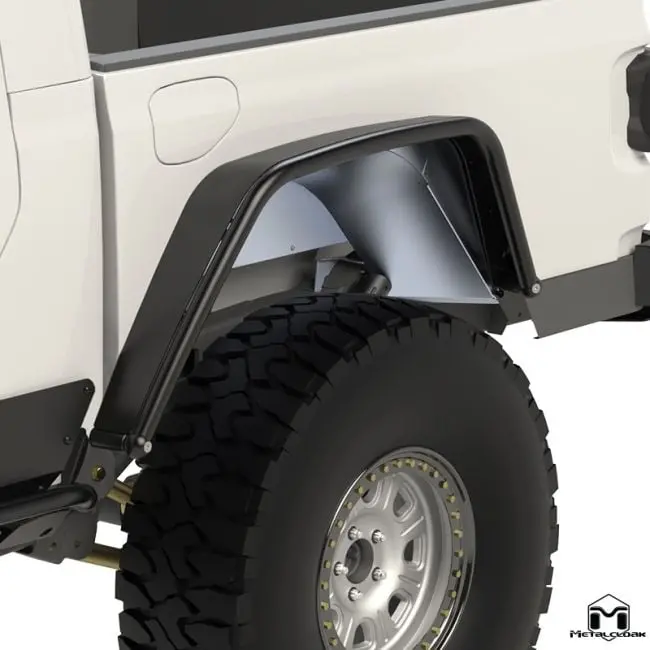 Metalcloak メタルクローク Overland スチール チューブ フェンダー リア ペア(Jt) 1