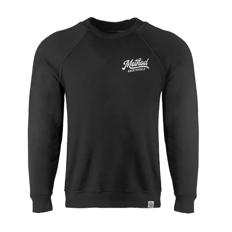 Method メソッド Classic Script Crewneck Sweatshirt Black 1