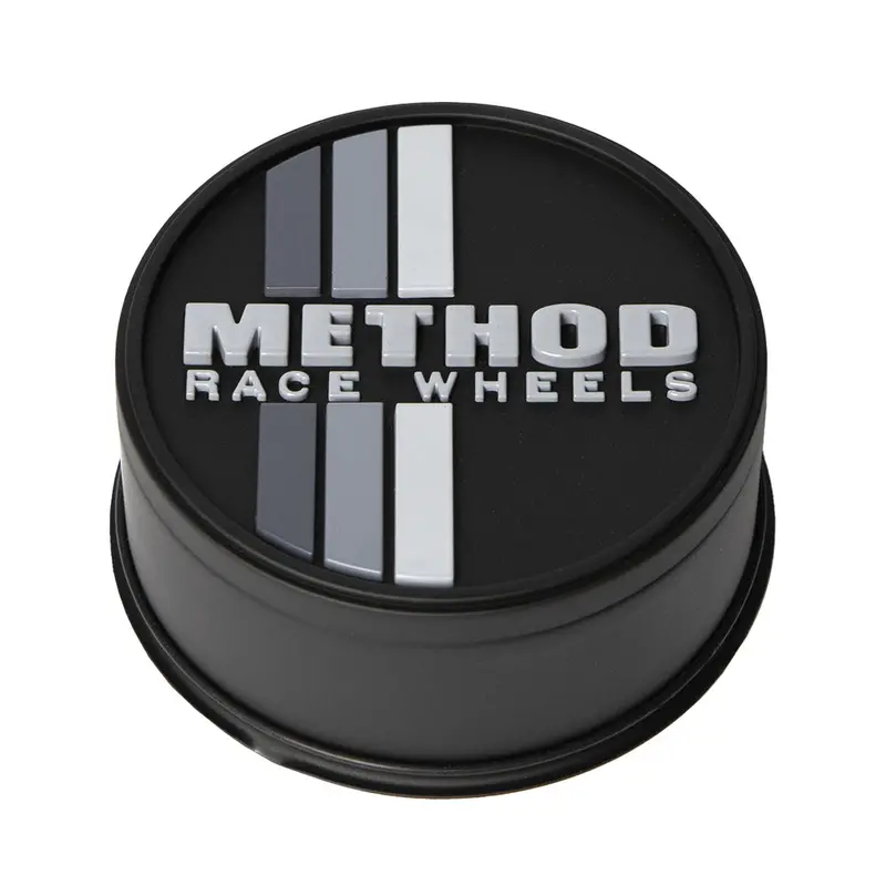 Method Race Wheels メソッド ホイール Center Cap センターキャップ グレーストライプ プッシュスルー Black 1