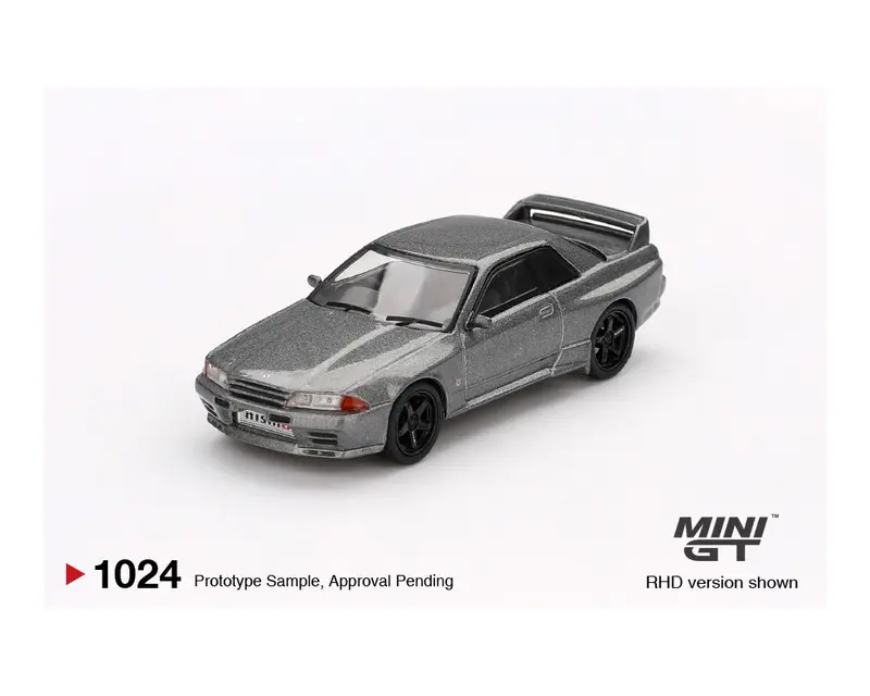 Mini Gt 1:64 Nissan Skyline Gt-R (Nismo Bnr32 Crs Version) In Dark Metal Gray 1