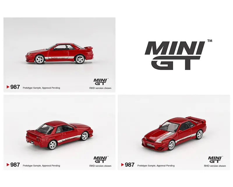 Mini Gt 1:64 Nissan Skyline Gt-R (R32) Combat C-I Veilside In Gem Red 1