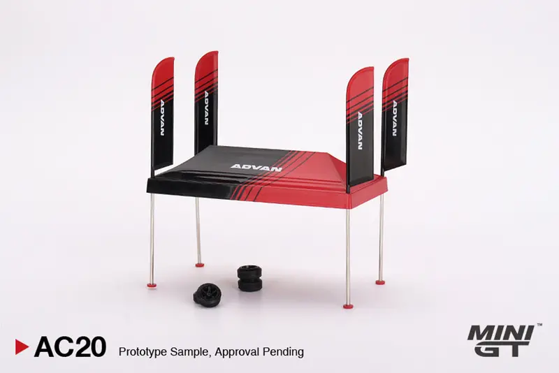 Mini Gt 1:64 Paddock Service "Advan" Tent Set 1