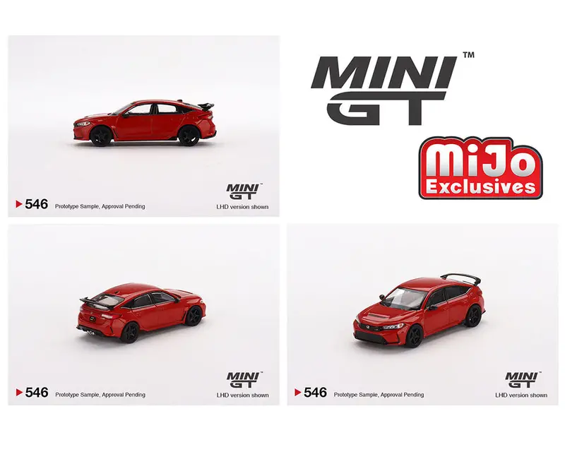 Minigt 1:64 Honda Civic Type-R (Fl5) Rallye 2023 With Advan Gt Wheel In Red 1