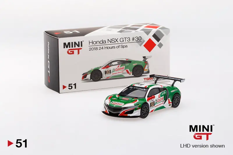 Minigt 1:64 Honda Nsx Gt3 #30 2018 24 Hours Of Spa 1