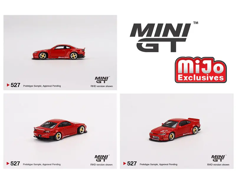 Minigt 1:64 Nissan Silvia Pandem Rocket Bunny (S15) In Red 1
