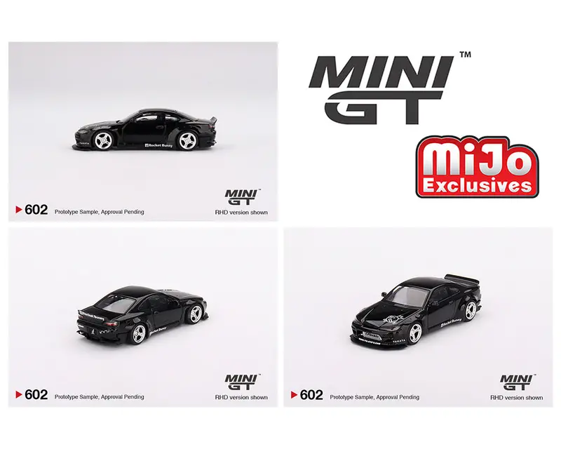Minigt 1:64 Nissan Silvia (S15) Rocket Bunny In Black Pearl 1