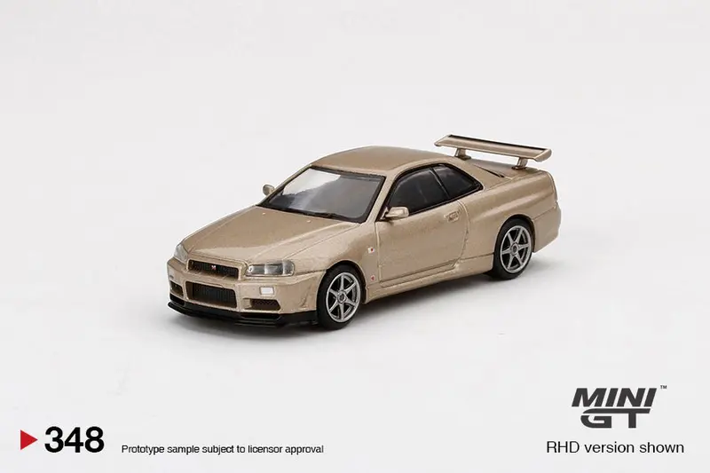 Minigt 1:64 Nissan Skyline Gt-R (R34) M-Spec Silica Breath 1