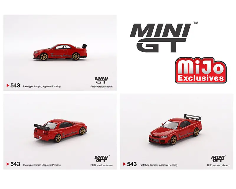 Minigt 1:64 Nissan Skyline Gt-R (R34) Tommy Kaira R Rz Edition In Red 1