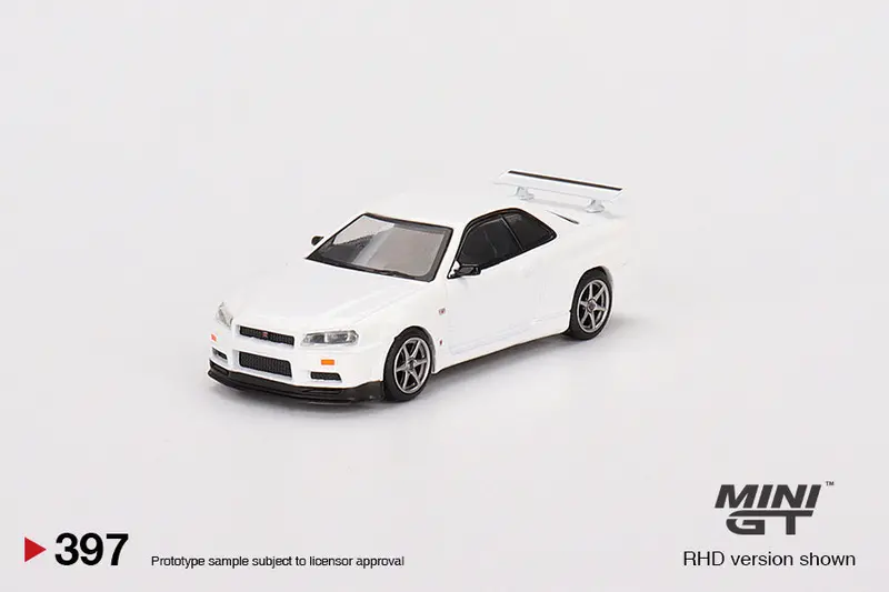 Minigt 1:64 Nissan Skyline Gt-R (R34) V-Spec N1 In White 1