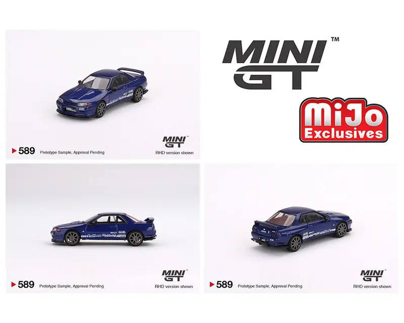Minigt 1:64 Nissan Skyline Gt-R Top-Secret Vr32 In Blue Metallic 1