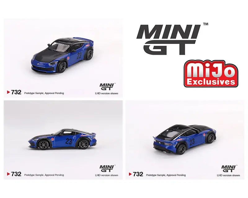 Minigt 1:64 Nissan Z Lbwk In Serian Blue 1