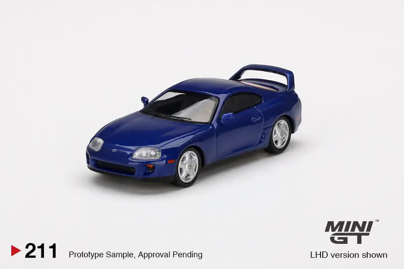 Minigt 1:64 Toyota Supra Mkiv Lhd In Royal Sapphire Pearl 1