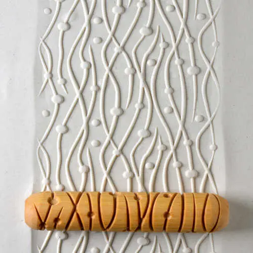 Mkm Bhr 006 Big Hand Roller - Lines And Dots 1
