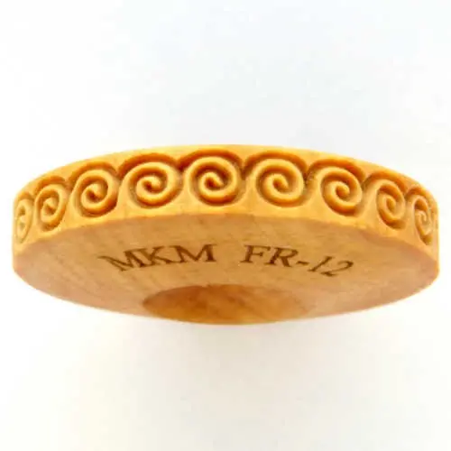 Mkm Fr 012 Finger Roller - Greek Key Round Spiral 1