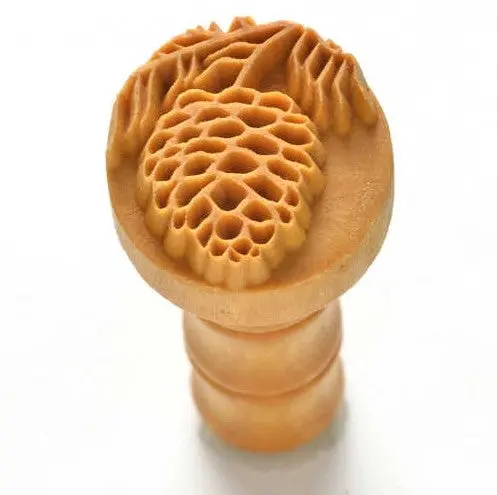 Mkm Scm 180 Medium Round Stamp - Pine Cone 1