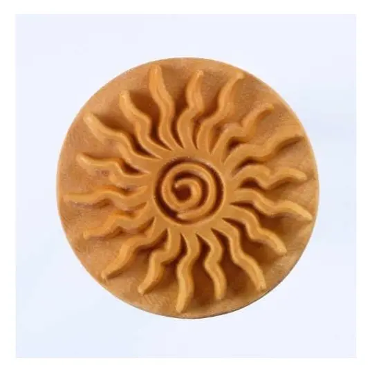 Mkm Scxl 019 Extra Large Round Stamp - Spiral Sun 1