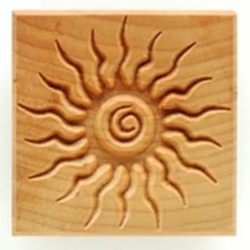 Mkm Ssl 016 Large Square Stamp - Sun 1