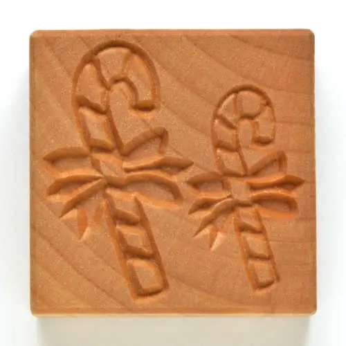 Mkm Ssl 043 Large Square Stamp - Candy Canes 1
