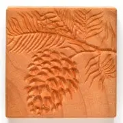 Mkm Ssl 049 Large Square Stamp - Pine Bough 1
