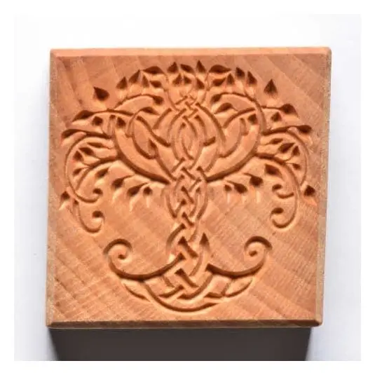 Mkm Ssl 092 Large Square Stamp - Celtic Tree 1