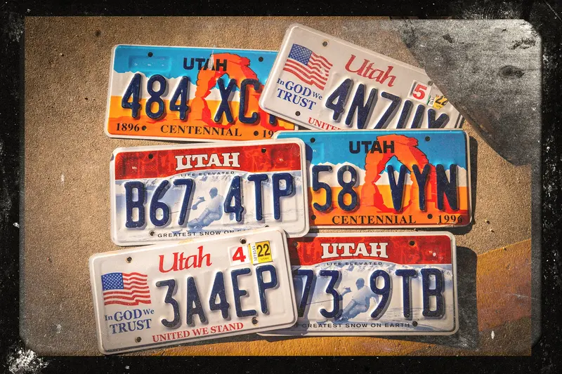 Moab モアブ Utah ライセンスプレイト 限定6枚! 1