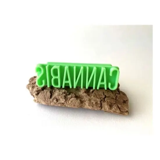 Moonmoon Ceramics Letter Stamp: Cannabis 1