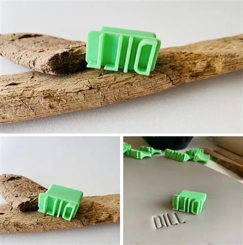Moonmoon Ceramics Letter Stamp: Dill 1