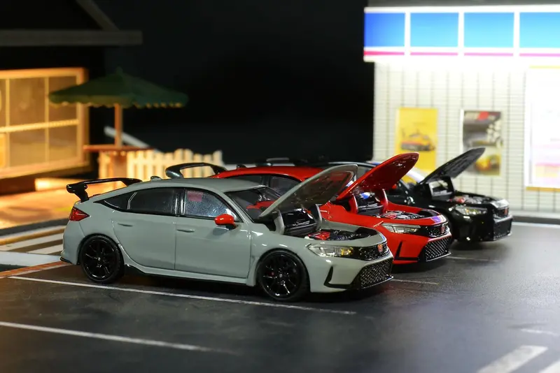 Motorhelix 1/64 Honda Civic Type-R (Fl5) In Grey 1