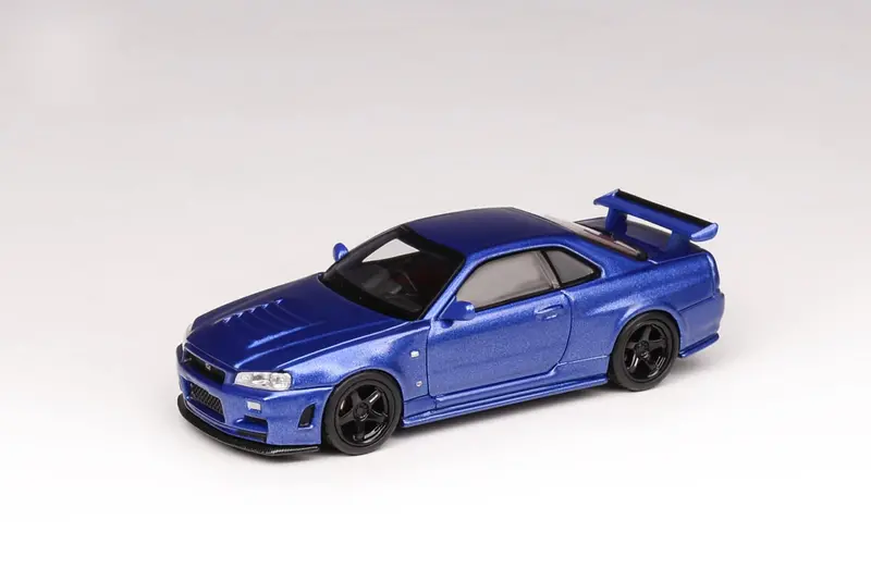 Motorhelix 1:64 Nissan Skyline (R34) Gt-R Z-Tune In Bayside Blue 1