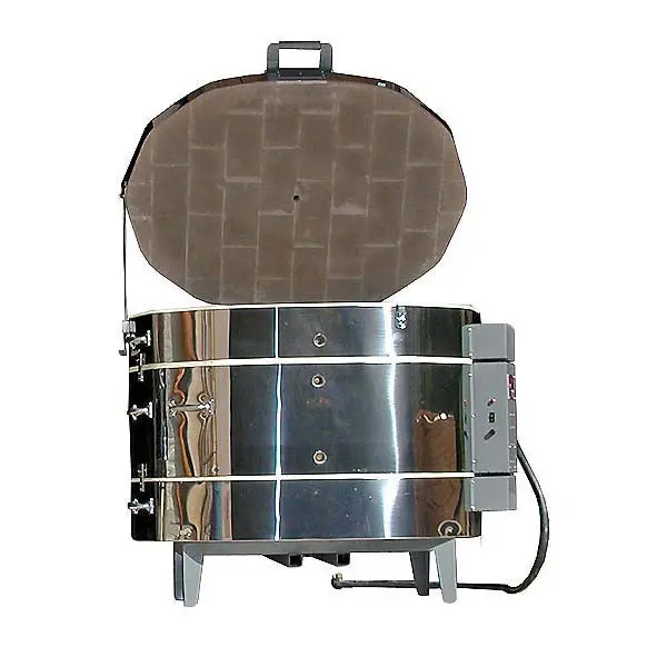 Olympic Dual Media Kiln 2523He Oval: 10 Cu. Ft. : Cone 10 With Rtc-1000 Digital Controller (3018 Shown) 1