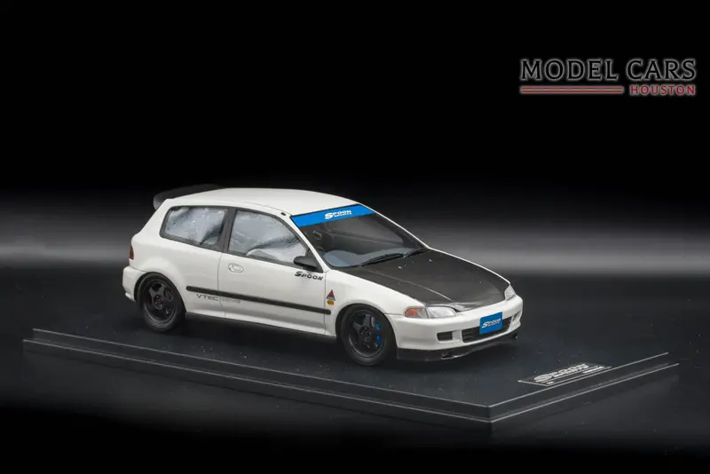One Model 1:18 Honda Civic Eg6 Spoon Sports White 1