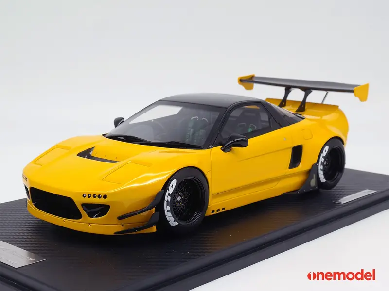 One Model 1:18 Honda Nsx Na1 Gt Rocket Bunny Yellow 1