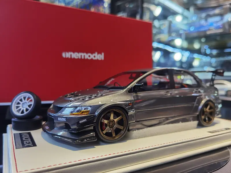 One Model 1:18 Mitsubishi Lancer Evolution Ix Voltex Iron Gray 1