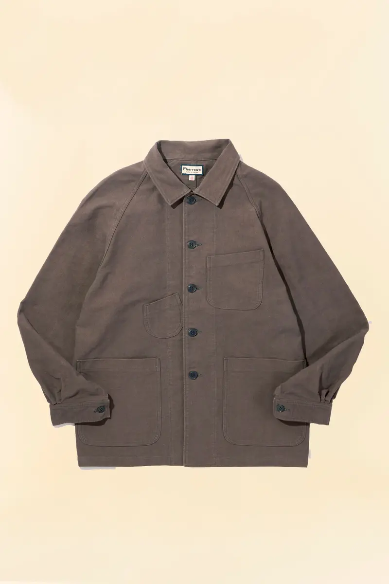 Pherrow's Nappa Workwear Jacket - Charcoal 1