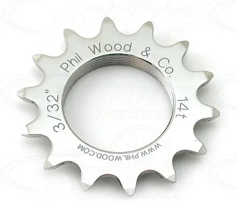 Phil Wood Track Cog - 3/32 Inch - Stainless Steel- 13T 1