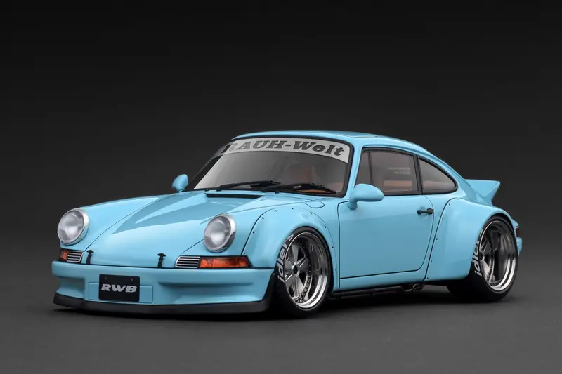 *Preorder* Ignition Model 1:18 Porsche Rwb Backdate In Light Blue 1
