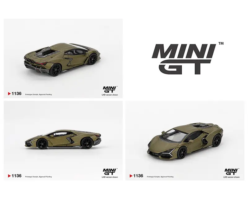 *Preorder* Minigt 1:64 Lamborghini Revuelto Verde Gea In Matte Green 1