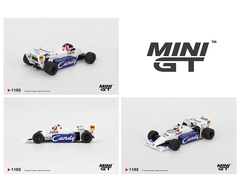 *Preorder* Minigt 1:64 Toleman Tg184 #20 Johnny Cecotto 1984 Monaco Grand Prix In White 1