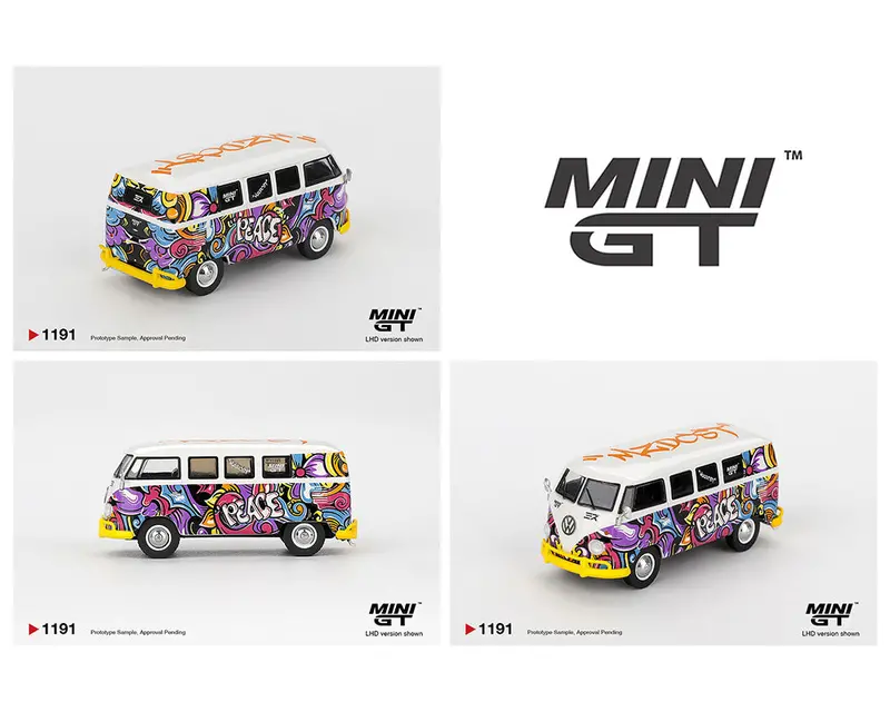 *Preorder* Minigt 1:64 Volkswagen T1 Microbus In Mizu Design 1