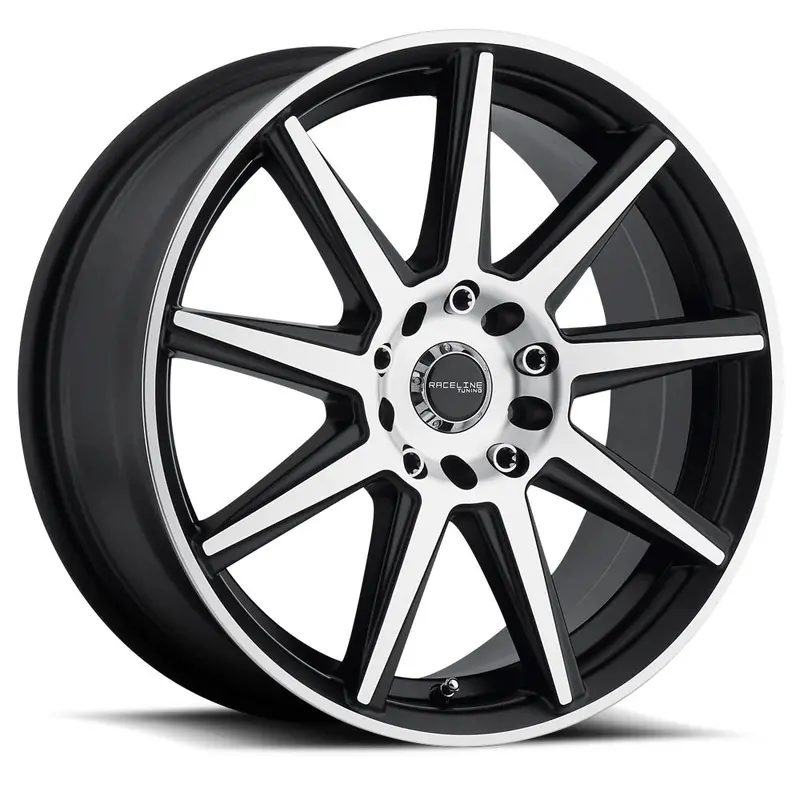 Raceline Wheels レースライン ホイール 144M Storm | Black W/ Machined Face 1