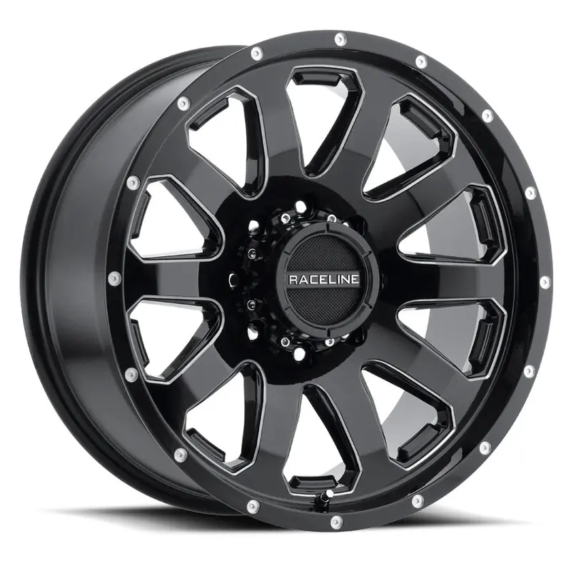Raceline Wheels レースライン ホイール 938M Enforcer | Gloss Black & Milled 1