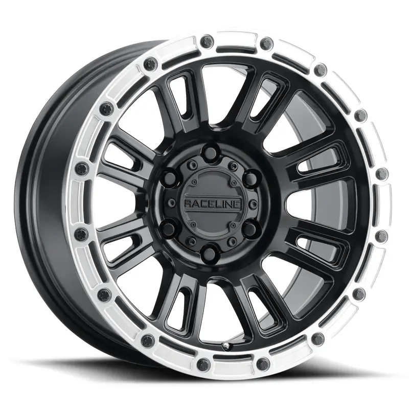 Raceline Wheels レースライン ホイール 956Bs Compass | Satin Black W/Silver Ring 1