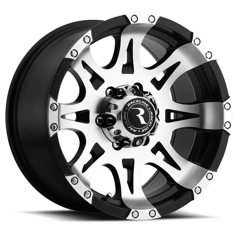 Raceline Wheels レースライン ホイール 982 Raptor | Black W/ Machined Face 1