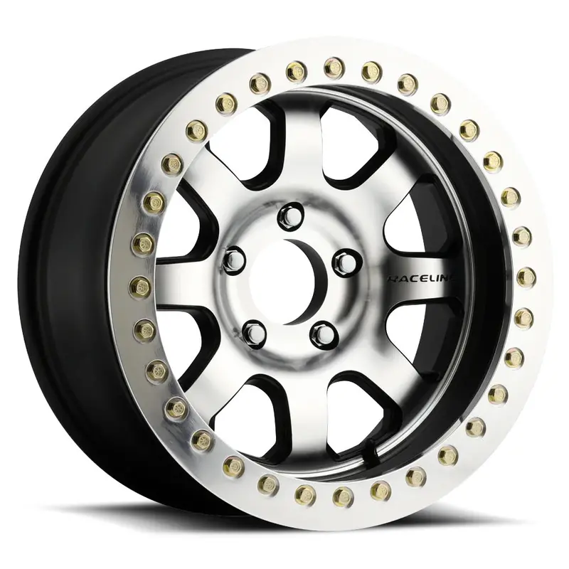 Raceline Wheels レースライン ホイール Rt260-Al Avenger Beadlock | Machined Black W/Machined Ring 1