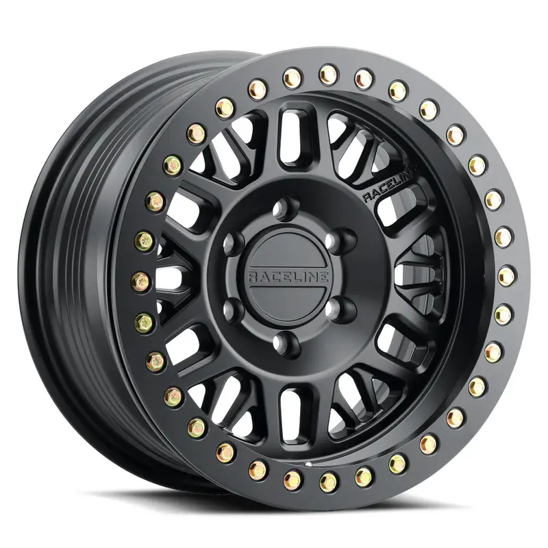 Raceline Wheels レースライン ホイール Rt951b Ryno Cast Beadlock | Satin Black W/Black Beadlock Ring 1