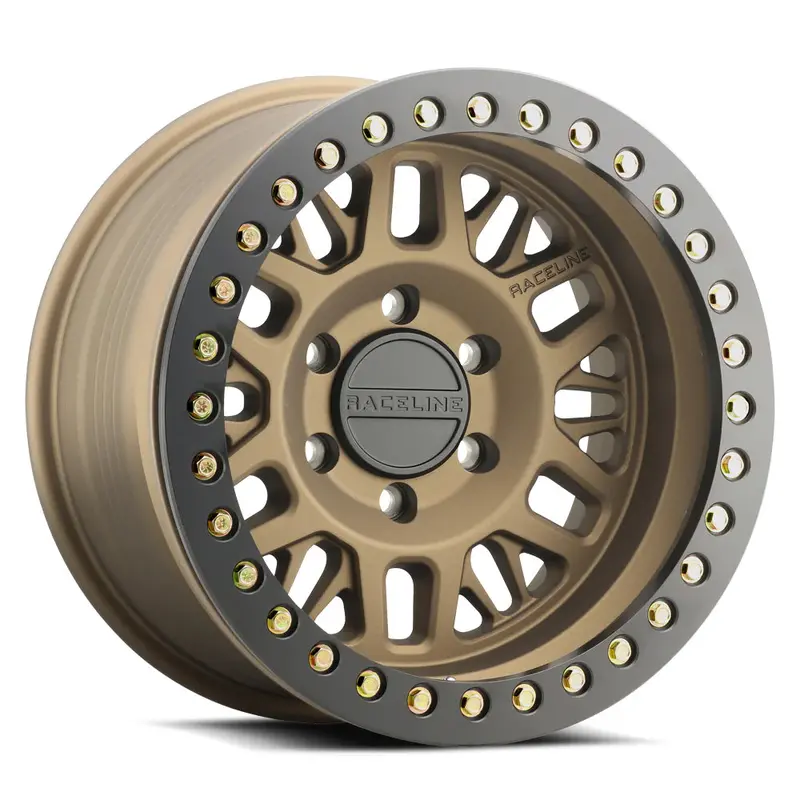 Raceline Wheels レースライン ホイール Rt951bz Ryno Cast Beadlock | Textured Bronze W/Black Beadlock Ring 1