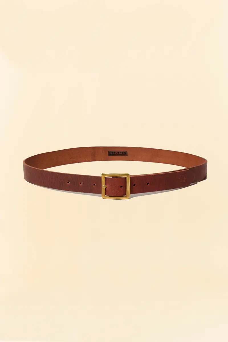 Radiall Rhodes Leather Belt - Camel 1