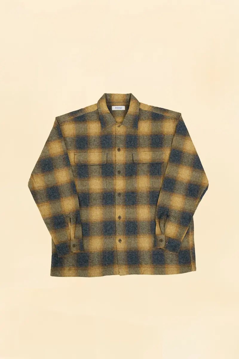 Radiall Shore Open-Collared Shirt - Yellow 1