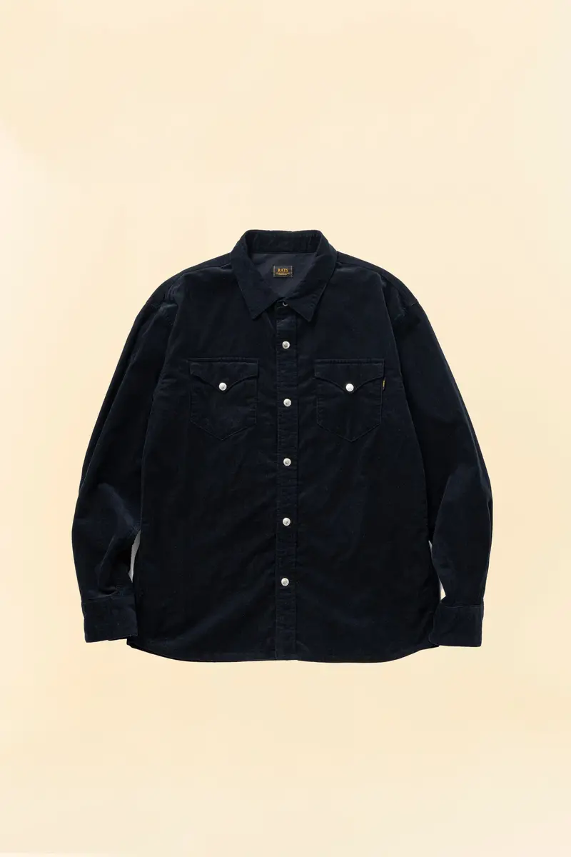 Rats Corduroy Shirt - Black 1
