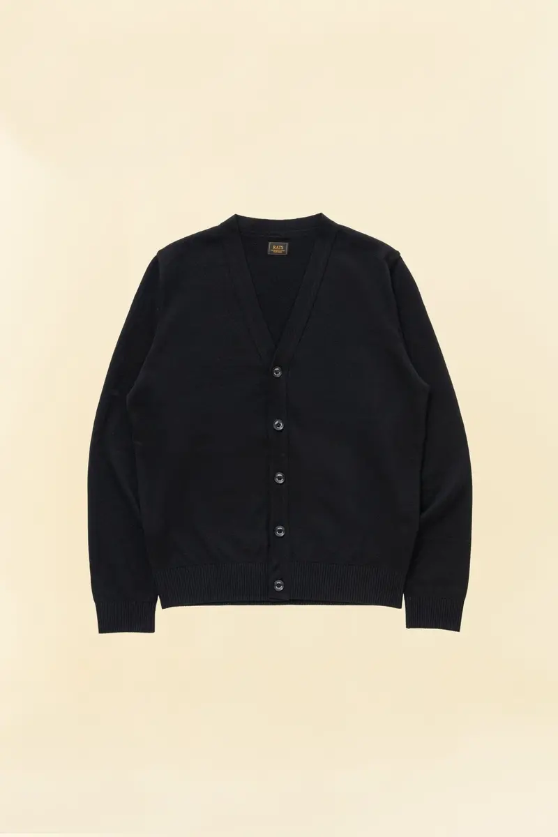 Rats High Gauge Cardigan - Black 1